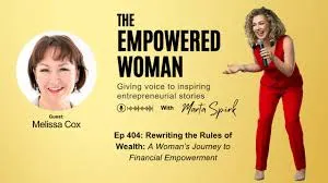 Melissa Cox smiles during a podcast interview, sharing insights on building intentional wealth and empowering women to take control of their finances.