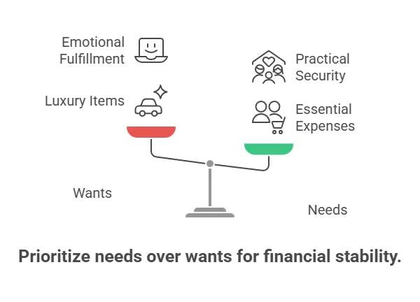 Visual Comparison: "Wants vs Needs" with real Dallas examples