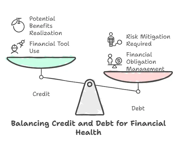 Comparison Table: Credit vs Debt