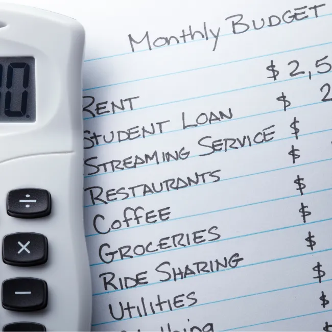 A budget breakdown of college expenses