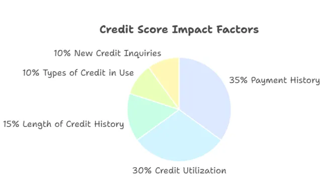Chart: Credit Score Impact Factors