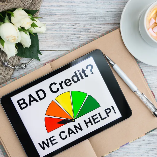 Good vs. bad credit habits chart