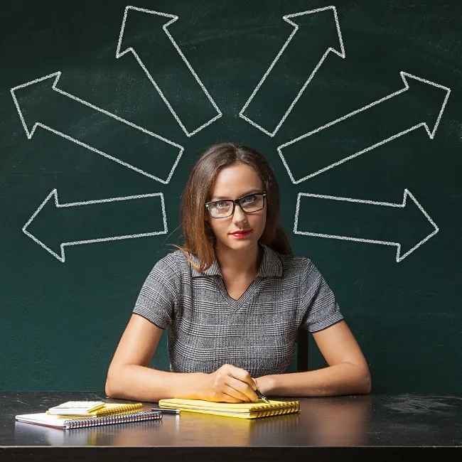 Visual of brain biases in financial decision-making